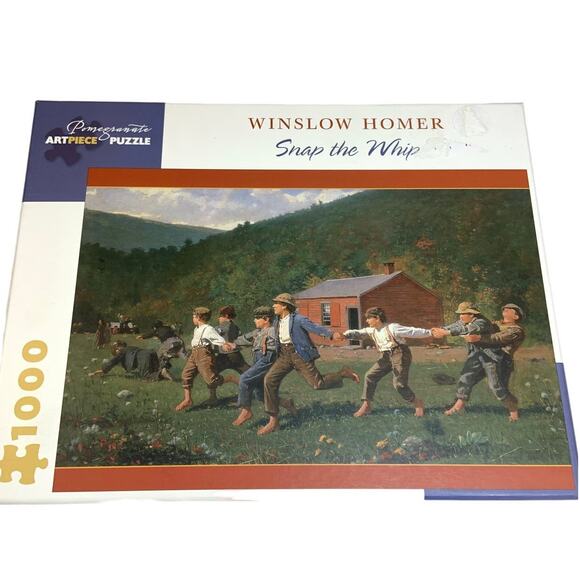 Winslow Homer Snap the Whip Jigsaw Puzzle 1000 Piece Pomegranate ArtPiece - Picture 1 of 8
